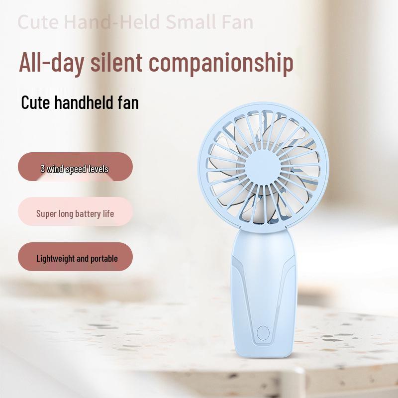 2024 New High-Power Portable Rechargeable Handheld Mini Fan with Custom Logo Option