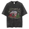 Anime Naruto TShirt Manga Retro Washed Version Kakashi TShirt Pain TShirt Lee Tobi Top Mens  Cotton Streetwear