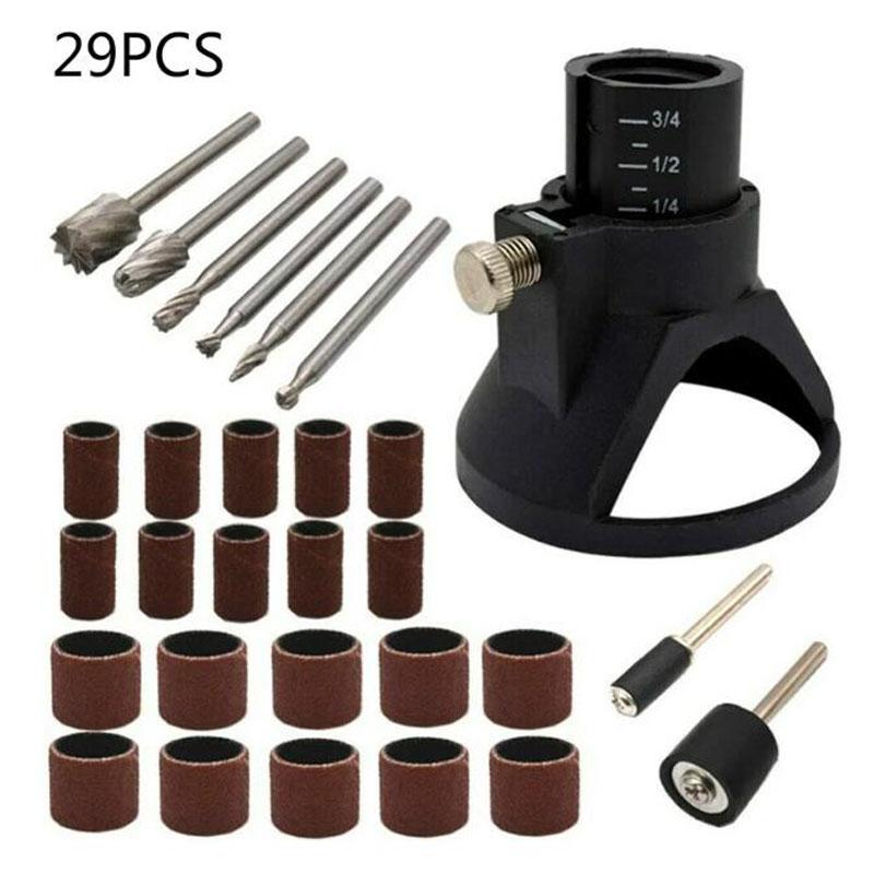Viele rotierende Multi-Tool-Schneideführung, Hss-Fräser-Bohreraufsatz, kleine elektrische Schleif- und Schleifpapier-Kombinationszubehör