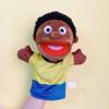 Hand Puppet Doll Black African Grandparents Parents Son Daughter Family Member Cartoon Doll Interactive Toys Kids Storytelling Pretend Play