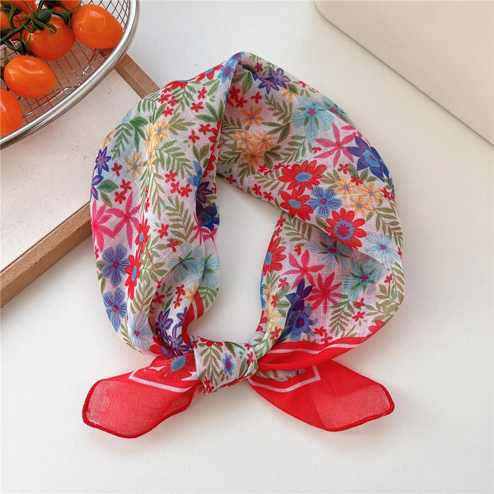 55cm Hair Scarf Cotton Square Scarf Hairband Headband Hairscarf Headscarf Turban Shawl Wrap Bandanas