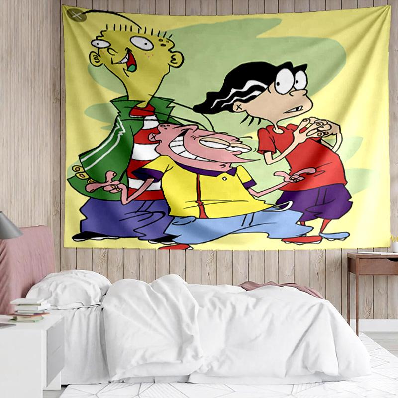 1PC Edd Eddy Adventure Quick-Dry Tapestry, Unique Design Tapestry, Suitable for Bedroom,Livingroom, Playroom,Heartwarming Holiday Gifts