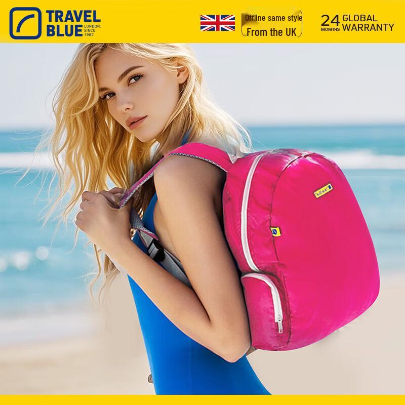 Blue Voyage Large Foldable Backpack