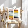 English Education Cushion Cover Soft Plush Throw Pillow Cover | Double-Sided Decorative Cushion Case | Sofa Bedroom Home Decor