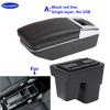 For Honda Fit Armrest For Honda Jazz /WRV Car Armrest Box 2014 2015 2016 2017 2018 2019 2020 Retrofit Parts Interior Storage Box