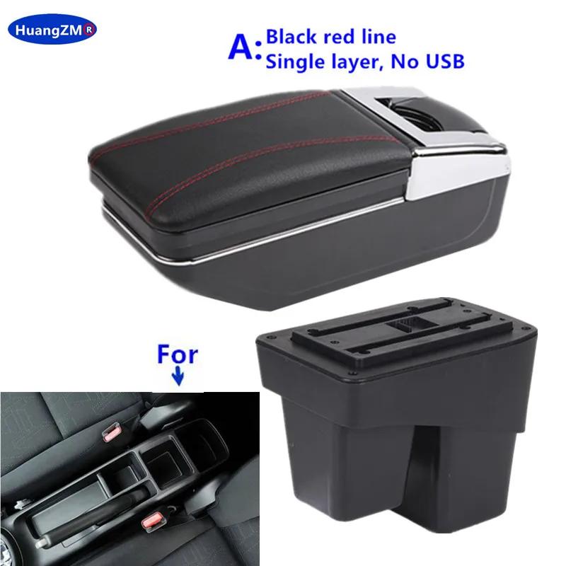 For Honda Fit Armrest For Honda Jazz /WRV Car Armrest Box 2014 2015 2016 2017 2018 2019 2020 Retrofit Parts Interior Storage Box