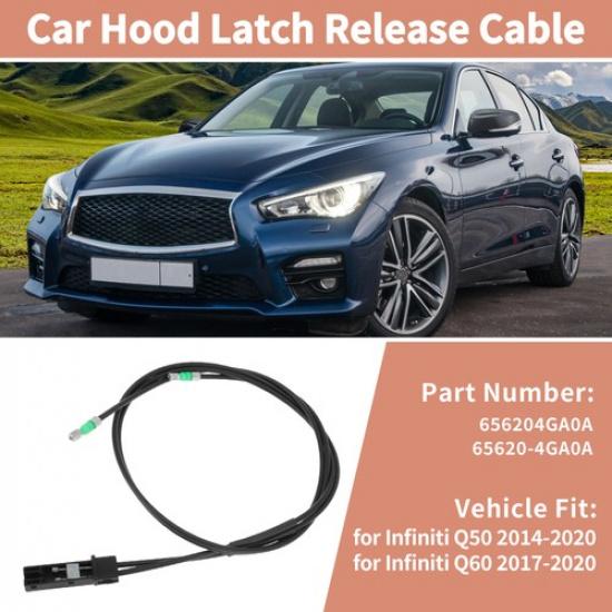 For Infiniti Q50 Q60 2014- Front Hood Release Cable 656204GA0A