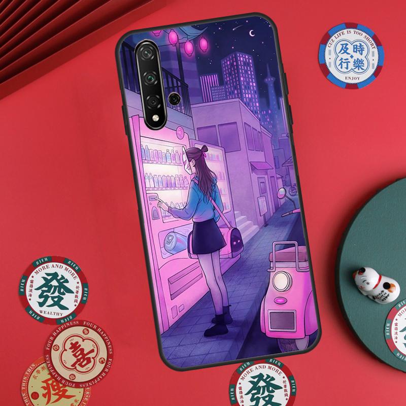 JDM Vaporwave Glitch Anime For Huawei Nova 5T 9 10 SE 7i 8i 11i 12i Y73 Y72 Y61 Y91 Y60 Y70 Y90 P20 P30 P40 Lite Case