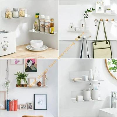 Clear Acrylic Wall Mounted Shelf with Floating Effect Minimalists Invisible Rack 55KF