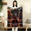 1PC Attack Titan Patterned Flannel Blanket Suitable For All Seasons For Home Decor Warmth And Comfort Gifts Holiday Present