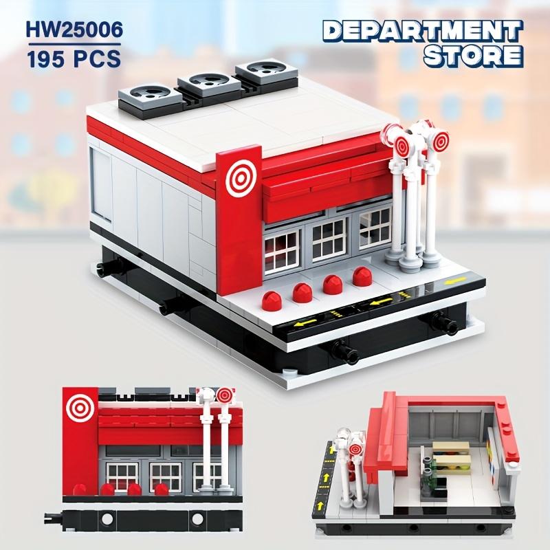 Mini Miasto Sklep Ulica Widok Budowle Model Symulacja Architektura Kolekcja Cząstki Budowlane Klocki Zabawka