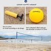 Portable Beach Volleyball Net System  Set Adjustable Posts Ball Hand Pump Outdoor Sports Volleyball Training PVC Tube