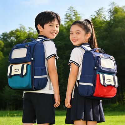 Mochila Redutora de Peso com Suporte para as Costas, Mochila Escolar de Grande Capacidade para Crianças do Ensino Fundamental, Mochila Escolar Ergonômica para Crianças, De Volta às Aulas