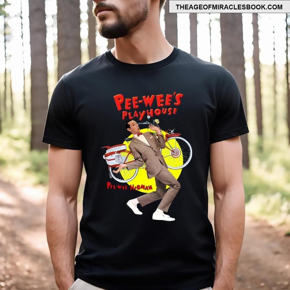 Pee Wee Herman Pee Wee s Playhouse Fun Black T-shirt S-5XL DM471 Unisex T-Shirt S