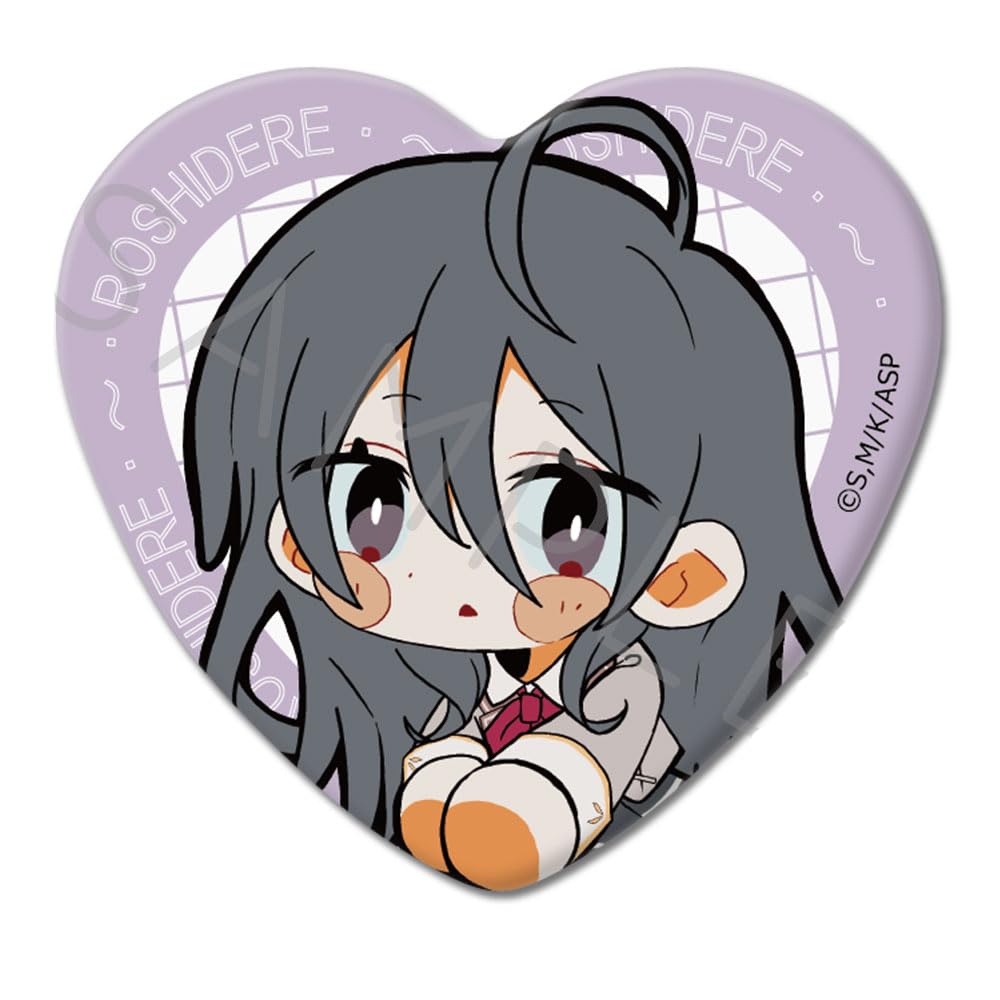 TV Anime Who Sometimes Whispers In Can Badge E "My Neighbor, Arya-san, Russian" [Ayano] Heart-Shaped