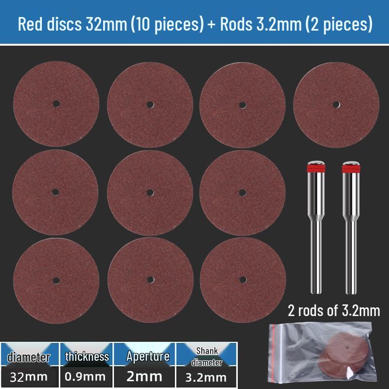 Small Resin Cutting Disc for Metal - Double Mesh Saw Blade & Mini Grinding Wheel