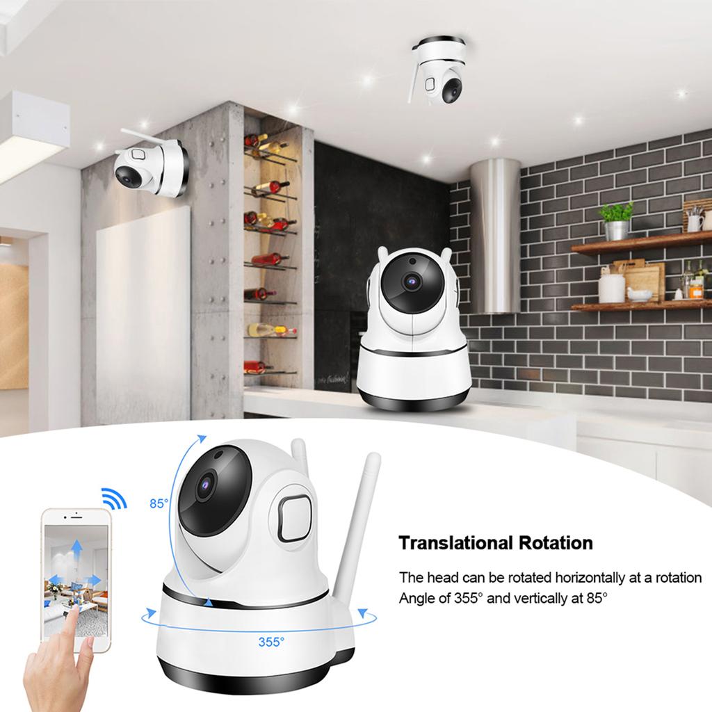 1080P HD Home Security Camera WiFi CCTV IR CUT PTZ Baby Monitor