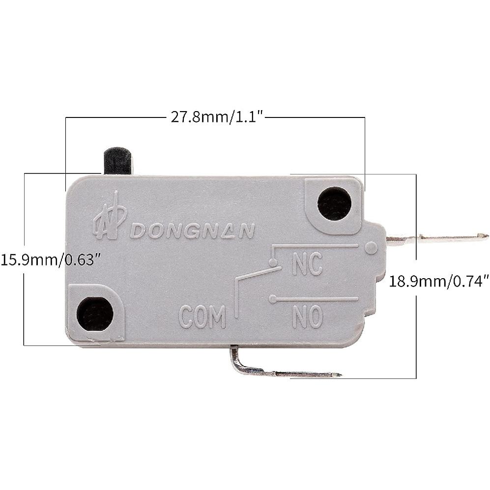 KW3A Microwave Oven Door Switch 16A 125V/250V Door Interloc (2 Normally Open and 1 Normally Close)