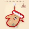 Cute Christmas Cleaning Towel Coral Velvet Hand Towel Snowman Bathroom Hanging Absorbent Dishcloth Soft Cleaning Cloth Rag