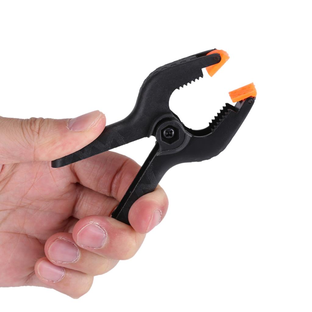 10pcs 3inch A Type Black Multifunctional Plastic Spring Clamp Clip DIY Woodworking Tool