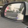 2pc Funny Car Decal 12.5x1.18cm Mirror Decoration Passenger Princess Star Mirror Decal Sticker Rearview Mirror Car Vinyl Decor