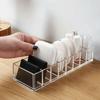 Transparenter Make-up-Aufsteller 6/8-Schlitz-Design Klarer Kosmetik-Aufbewahrungsorganizer Kompaktes Aufbewahrungsfach