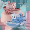 Infant Bath Toy Set: Steamboat, Turtle & Dolphin Spraying Toys for Toddlers