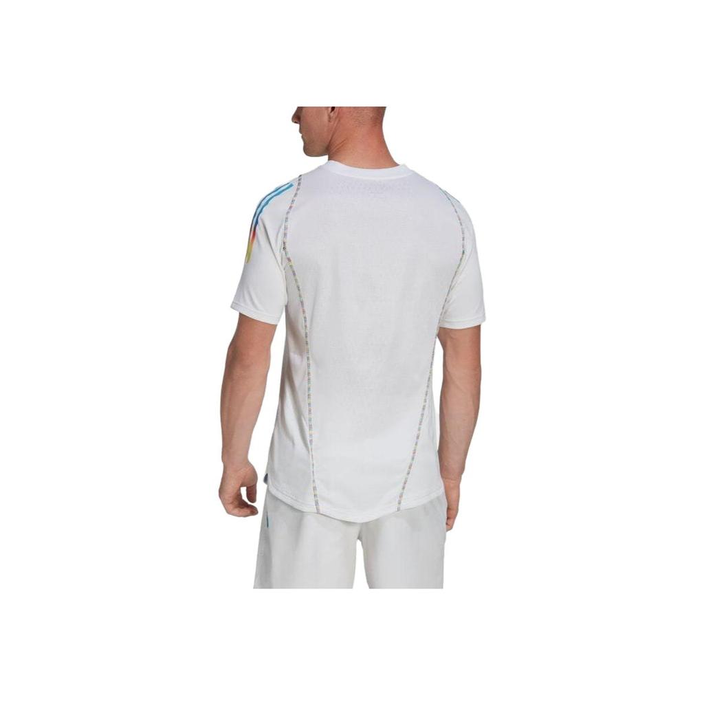 Adidas Crew Neck Pullover Short Sleeve T-Shirt Men Tops White IC4375