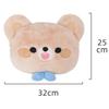 Car Neck Pillow Cute Plush Cartoon Bowknot Bear Travel Rest Cushion Neck Pillow Headrest Kawaii Car Interior Accessories