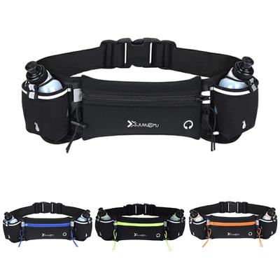 Hydration Running Belt Waist Bags with Bottles Multiple Pockets Pouch Belt Outdoor Sports Fanny Phone Pack Exercise Waist Pouch