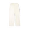 Li Ning Trendy Sports Series Casual Simple Solid Color Straight Loose Knit Sports Pants Women Bottoms Off-White AYKV622-1