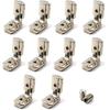 2020 Corner Bracket T Slot Corner Connector L-Shape Corner Joint Bracket for European Standard Aluminum Profile Come with Screws (Pack of 10)