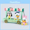 Minnie Mouse Mouse Donald Duck Keychain Mini Anime Figures Pendant Set