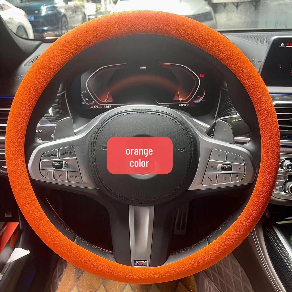 Ultra-thin Silicone Steering Wheel Cover - Non-slip, Wear-resistant, Universal Fit for All Seasons