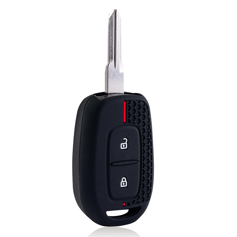 Silicone Car Remote Key Shell Case For Renault Duster Sandero Logan Clio Captur Laguna Scenic Fob 2/3 Buttons