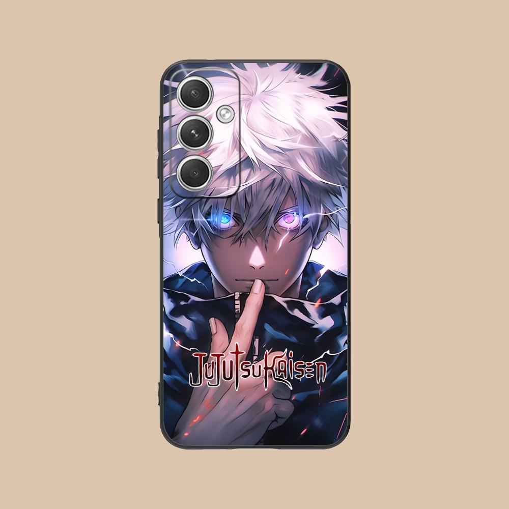 Jujutsu Kaisen Satoru Gojo Phone Case for Samsung Galaxy S26 S25 S24 S23 S22 S21 S20 Note20 Plus FE Ultra Colorful Cover Luxury