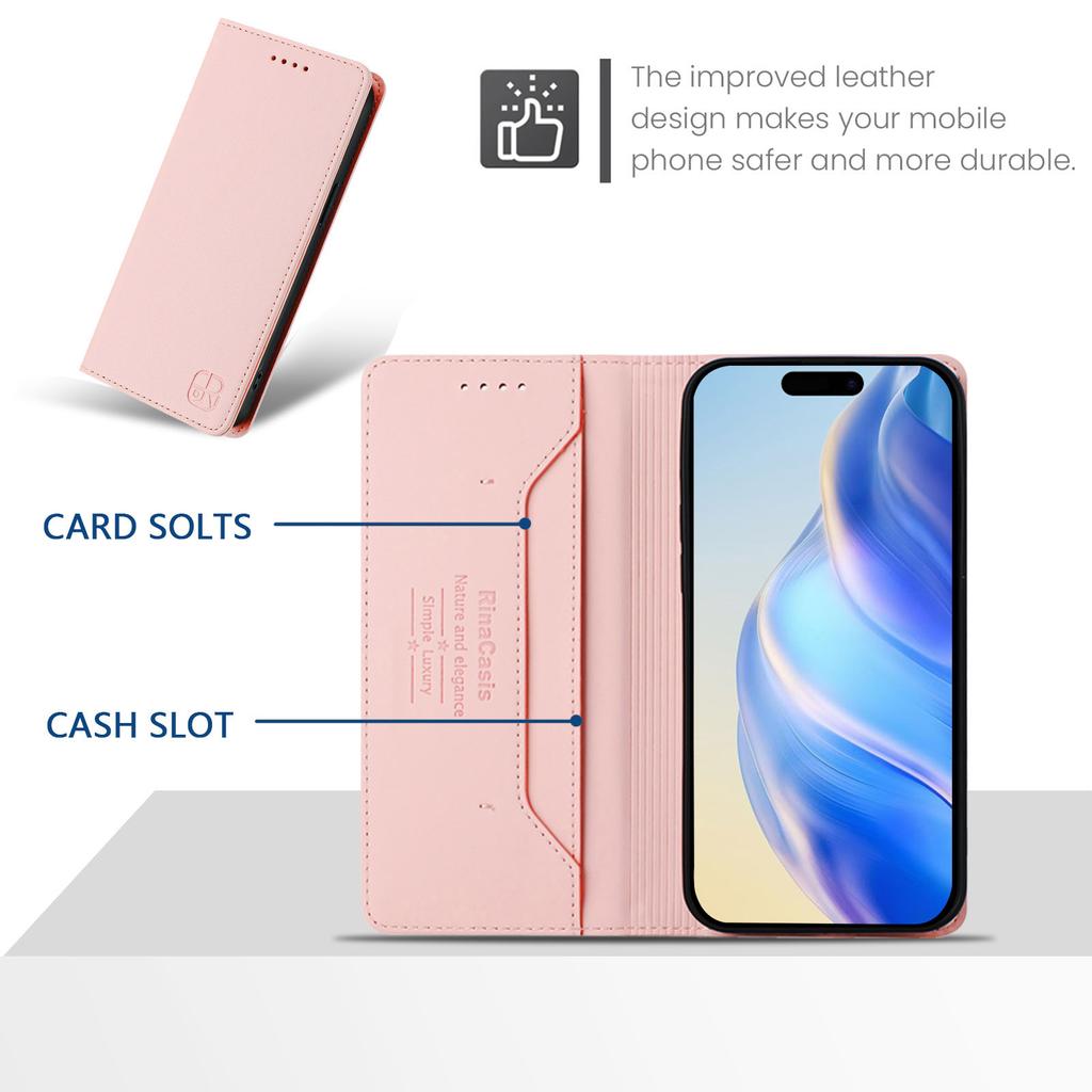 Luxury Leather Case For Samsung Galaxy XCover 4/XCover 4S/XCover 6Pro/XCover 7 RFID Blocking Card Slot Magnetic Attraction Stand Shockproof Flip Cover