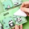 Cartoon Panda Sticky Note Paper 60Sheets Adheive Notes Pocket Notes Memo Pad Small Notepads for Writing Journaling