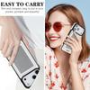 2 in 1 Detachable Carbon Fiber Magnetic Cards Solt Case For iPhone 17 Pro Max 16 Plus 15 14 13 12 Shockproof RFID Stand Cover