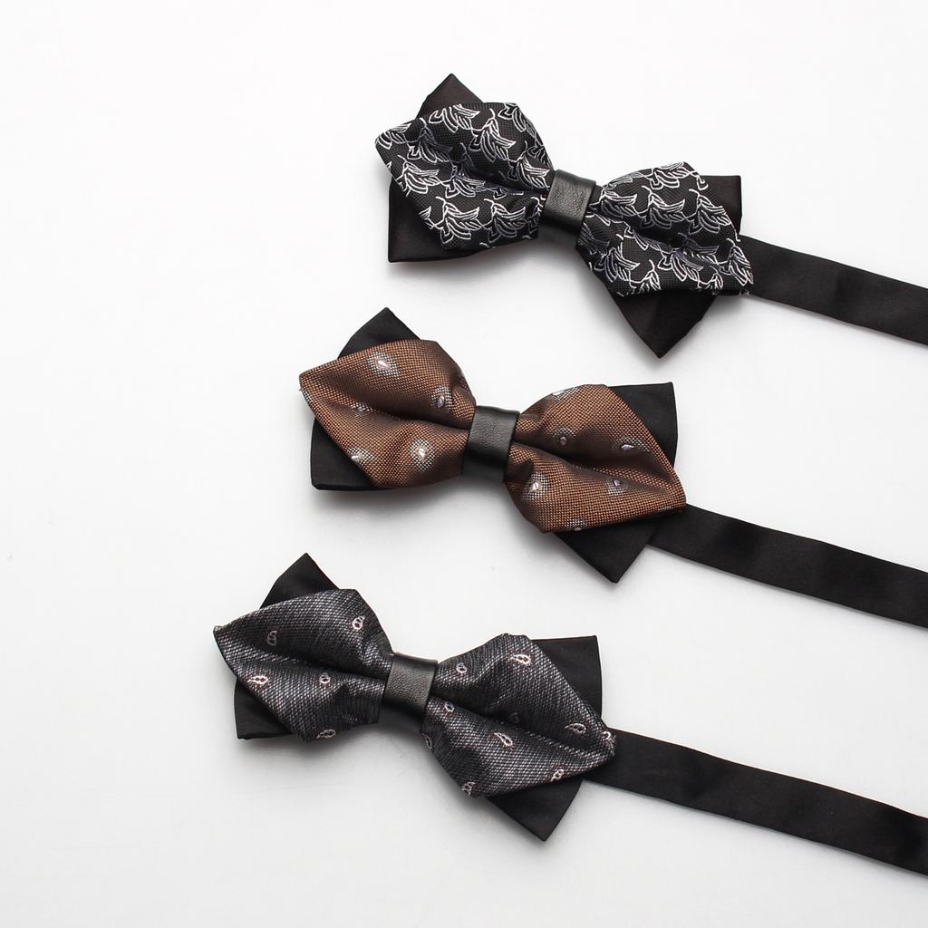 Gentleman'S Formal Business Bow Tie, Men'S Casual Wedding Bow, Pointed British Bow Bow