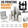 50 Pieces Magnets For 3D Printing,4x2 5x2 6x2 8x2 10x2mm Mini Magnets For 3D Printing,Refrigerator,Office, DIY, Crafts