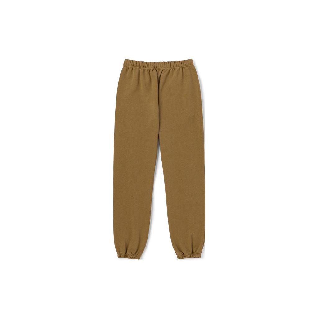 Vans Solid Color Small Logo Embroidered Drawstring Knit Jogger Pants Women Bottoms Yellow VN0A7YS5DZ9
