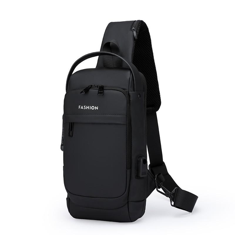 Bandolera de Pecho Antirrobo de Gran Capacidad para Hombre con Cierre de Contraseña - Bolso de Hombro Multifunción para Motocicletas o Uso Casual