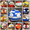 Handtaschen-Dekorationen Country Ball Spielzeug Polandball Plüsch Schlüsselanhänger Schlüsselanhänger Country Ball Plüsch Anhänger