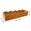 Rectangular Storage Bin Plastic Imitation Rattan Weave Lightweight Easy Carry Clothes and Books Organiser