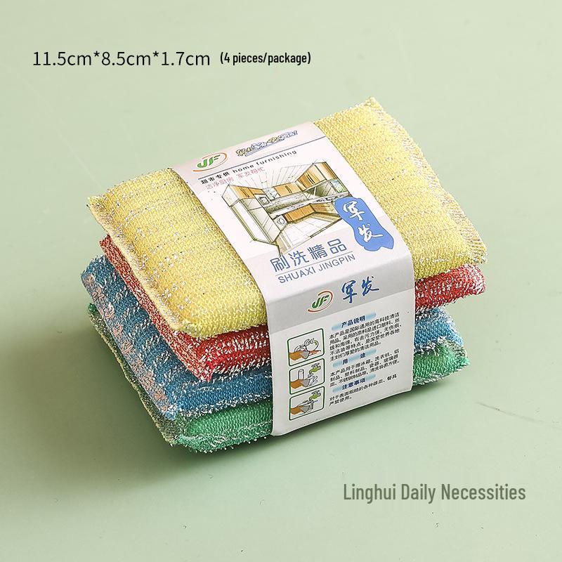 Multiple Styles Non-Stick Kitchen Cleaning Sponge & Scouring Brush Set