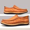 New Genuine Leather Men Shoes Breathable Loafers Sneakers Comfortable Flat Handmade Retro Leisure Loafers Shoes Men
