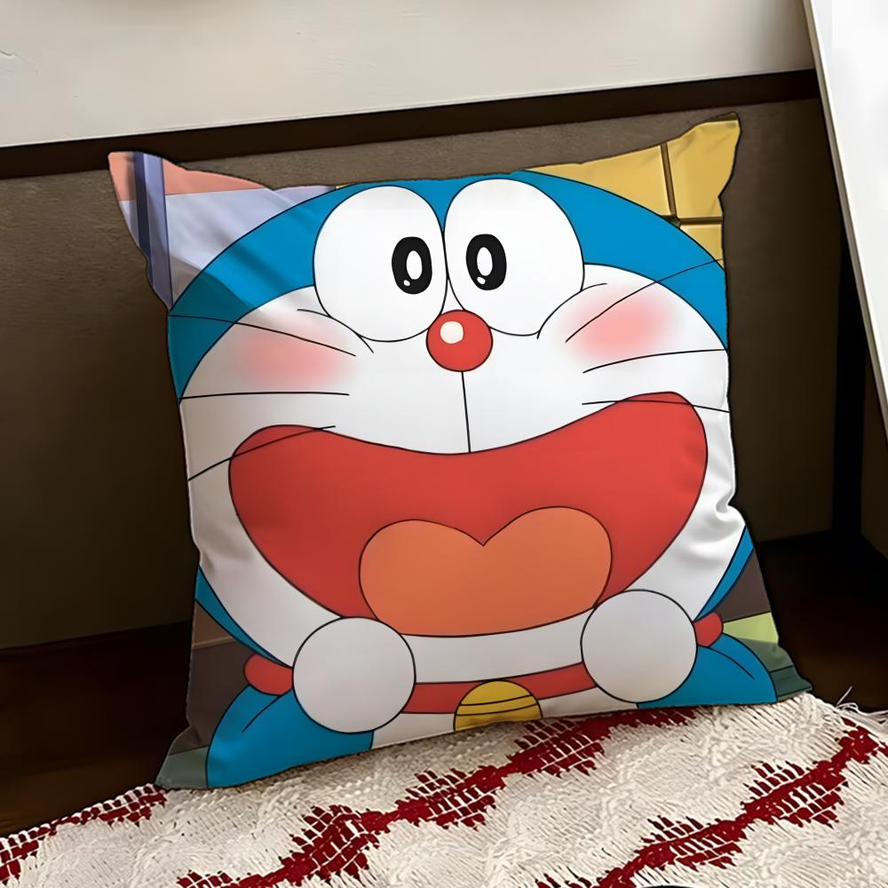 Anime DDoraemonS Cushion Cover Reversible Soft Durable Pillow Cover Home  Car MultiScene Use for Daily Comfort