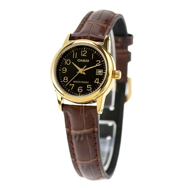 Дешевые стандартные кварцевые часы CASIO [Casio Casio] Женские LTP-V002GL-1B чёрный