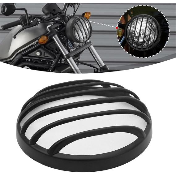 BAFAFA Headlight Protector Grille for Rebel & CMX500 (2017-2023) & CMX1100 (2020-2023) Motorcycle Front Headlight Grill Cover, Black